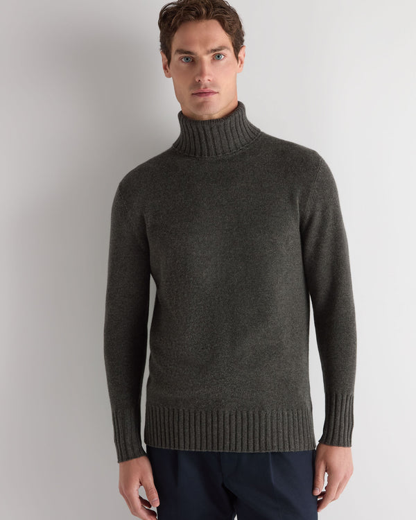 Men's Brompton Turtle Neck Cashmere Sweater  1