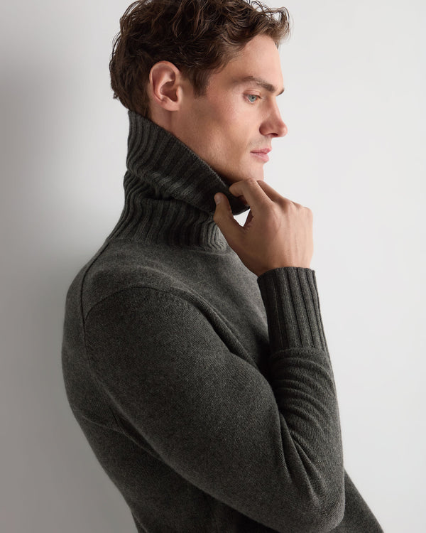 Men's Brompton Turtle Neck Cashmere Sweater  6