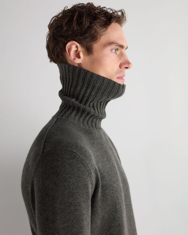 Men's Brompton Turtle Neck Cashmere Sweater  7