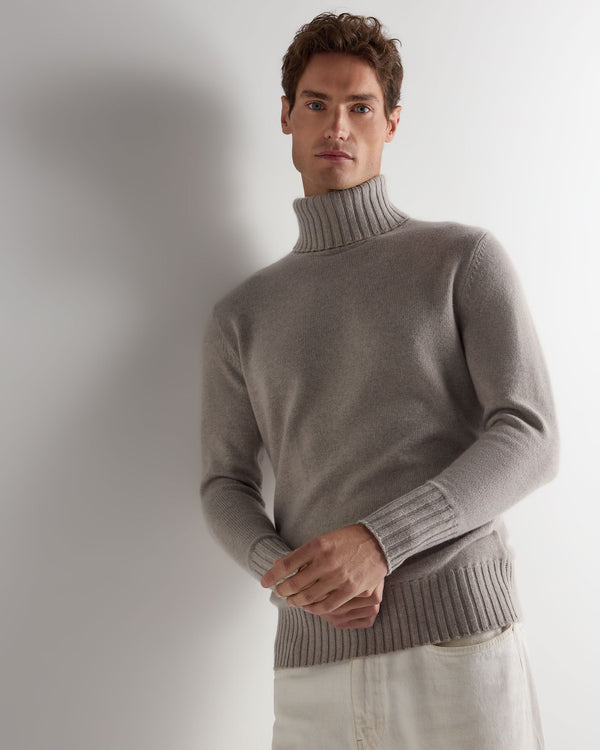 Men's Brompton Turtle Neck Cashmere Sweater 1