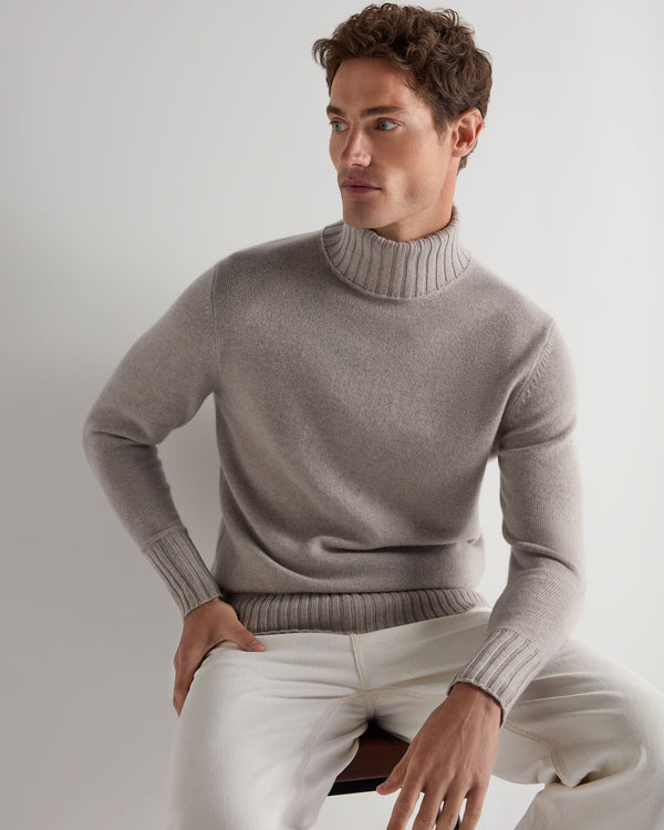 Men's Brompton Turtle Neck Cashmere Sweater 7