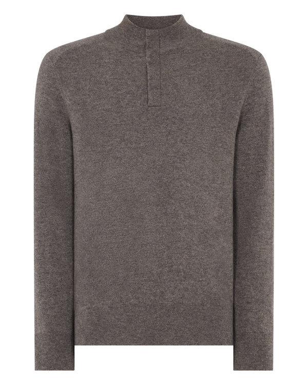 Men's Half Button Cashmere Sweater 2
