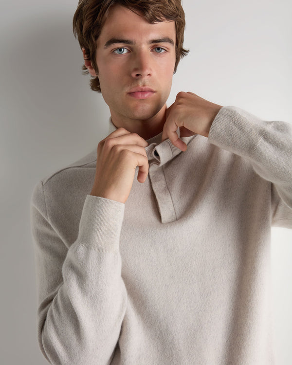 Men's Half Button Cashmere Sweater 5