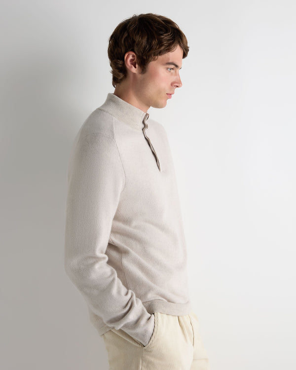 Men's Half Button Cashmere Sweater 6