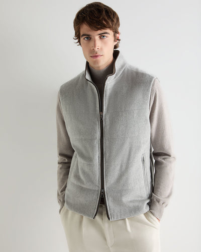 Men's Belgravia Cashmere Gilet Light Grey