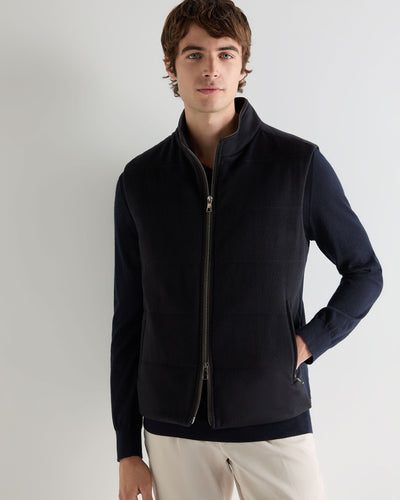 Men's Belgravia Cashmere Gilet Navy Blue