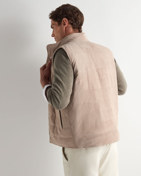 Men's Verbier Cashmere And Suede Gilet 4