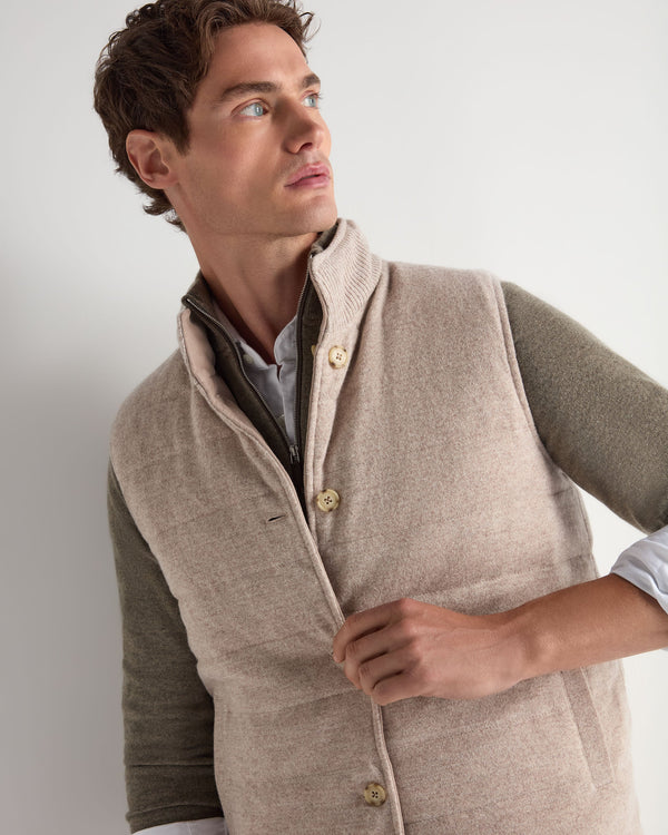 Men's Verbier Cashmere And Suede Gilet 5