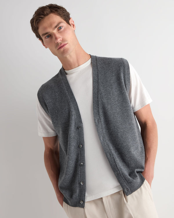 Men's Sleeveless Cashmere Tank Top 1