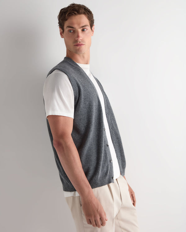 Men's Sleeveless Cashmere Tank Top 6