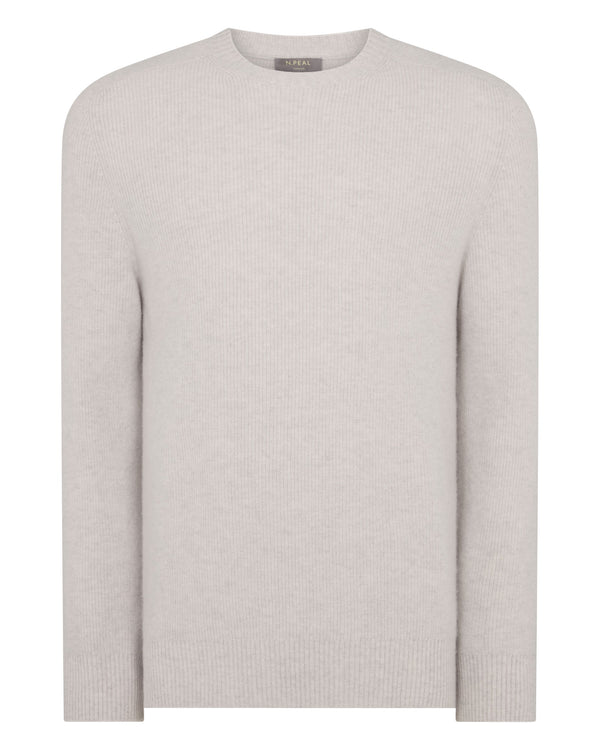 Men's English Rib Raglan Cashmere Sweater 2