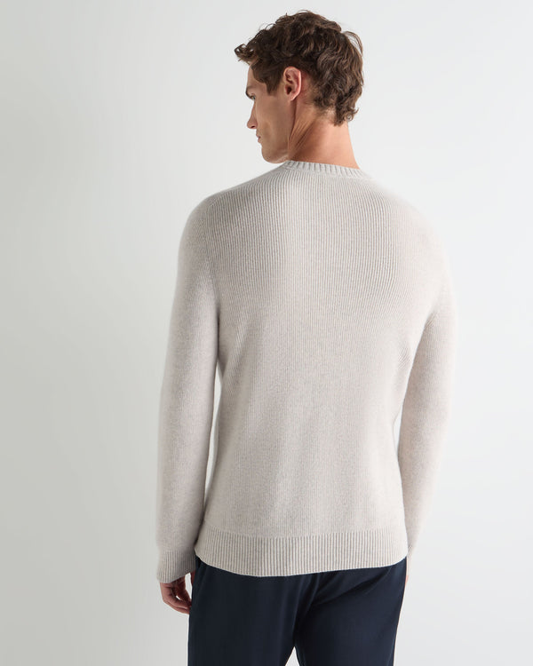 Men's English Rib Raglan Cashmere Sweater 4