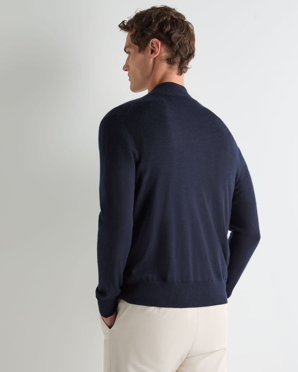 Men's Buttoned Fine Gauge Cashmere Sweater 4