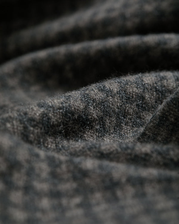 Men's Houndstooth Half Button Cashmere Sweater  6