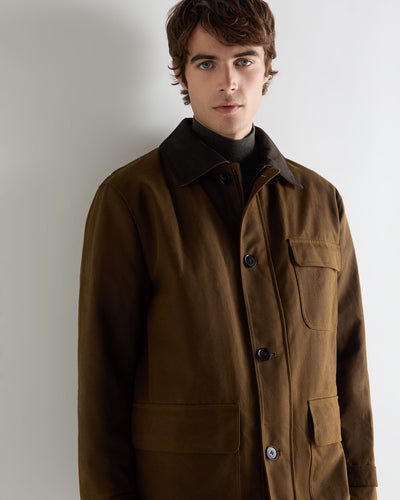 Men's Wax Barn Jacket Brown