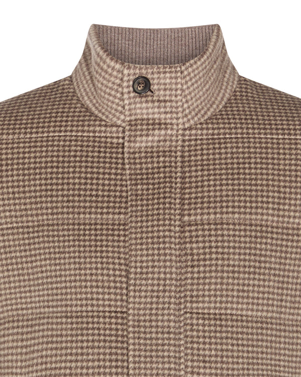 Men's Dogtooth Padded Cashmere Jacket 2