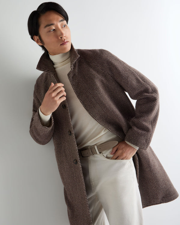 Men's Herringbone Coat 1