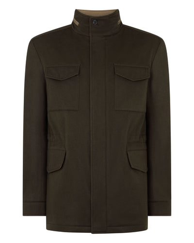 N.Peal Men's Pimlico Cashmere Field Jacket Green