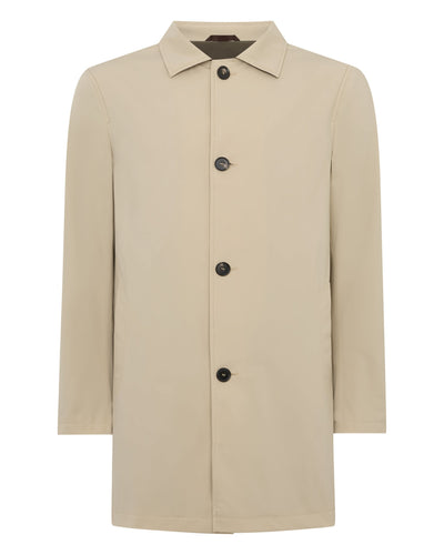 N.PEAL x TUCCI FOLDAWAY TECHNICAL RAINCOAT Stone Brown