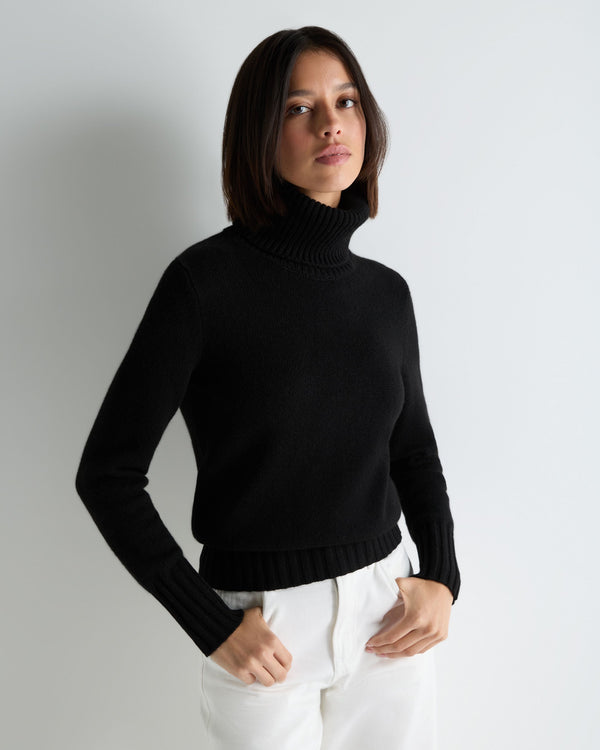 Women's Hazel Chunky Turtle Neck Cashmere Sweater 1