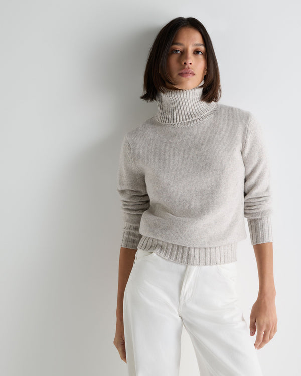 Women's Hazel Chunky Turtle Neck Cashmere Sweater 1