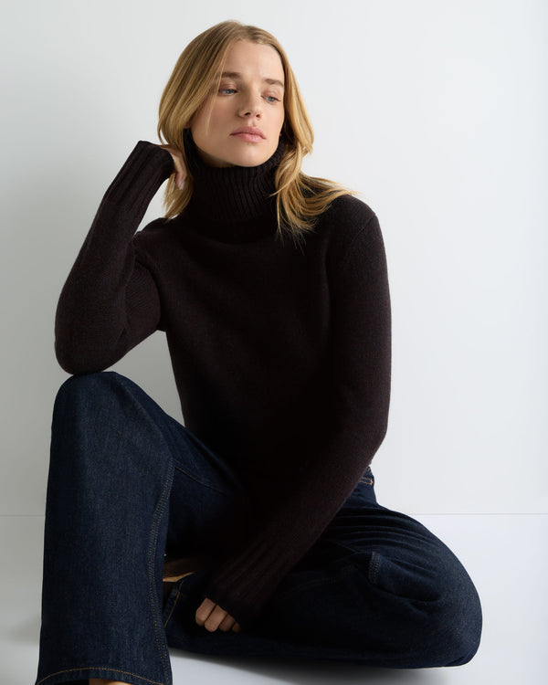 Women's Hazel Chunky Turtle Neck Cashmere Sweater 1