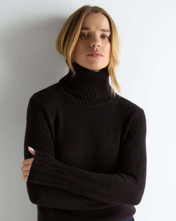 Women's Hazel Chunky Turtle Neck Cashmere Sweater 5