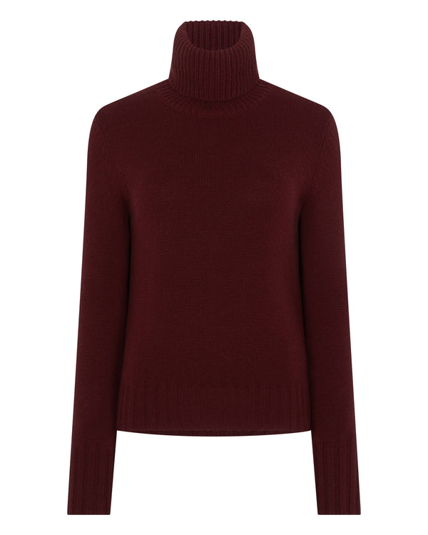 Women's Hazel Chunky Turtle Neck Cashmere Sweater 2