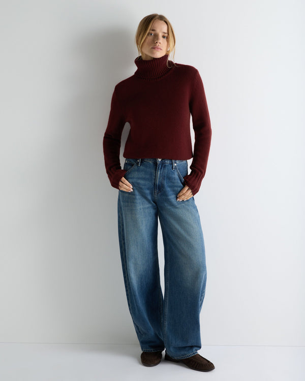 Women's Hazel Chunky Turtle Neck Cashmere Sweater 3