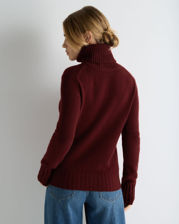 Women's Hazel Chunky Turtle Neck Cashmere Sweater 4