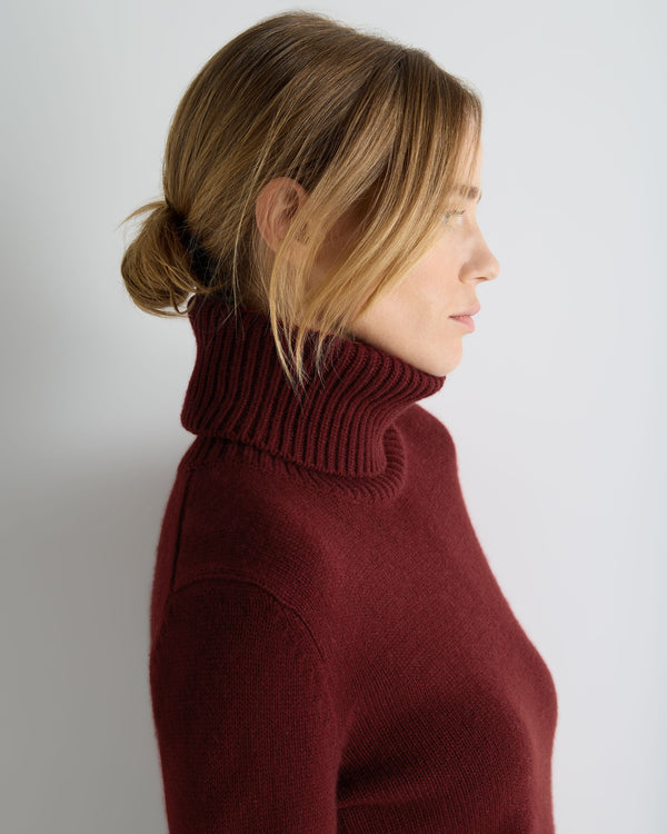 Women's Hazel Chunky Turtle Neck Cashmere Sweater 6
