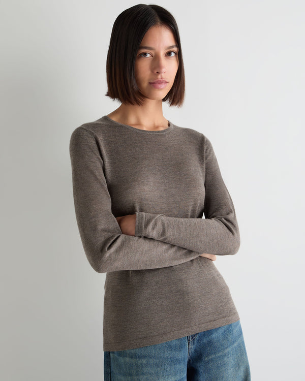Women's Eden Superfine Cashmere Round Neck Top 1