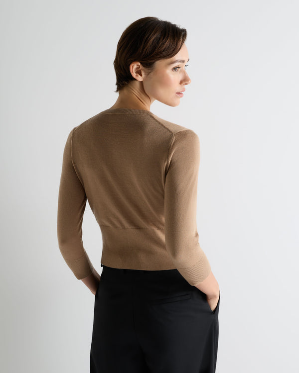 Women's Darcie Superfine Cashmere Cropped Cardigan 4