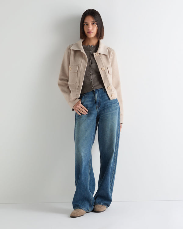 Women's Darcie Superfine Cashmere Cropped Cardigan 3