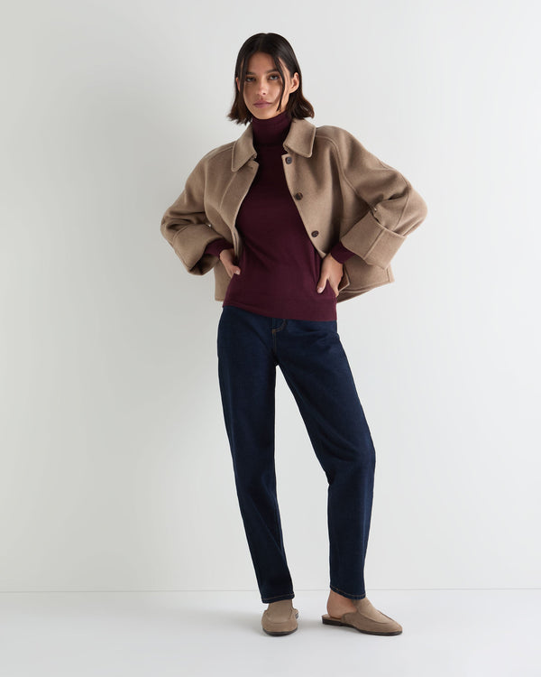 Women's Margot Superfine Cashmere Turtle Neck Sweater 6