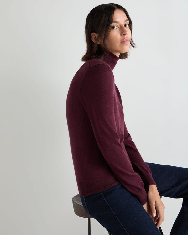 Women's Margot Superfine Cashmere Turtle Neck Sweater 5