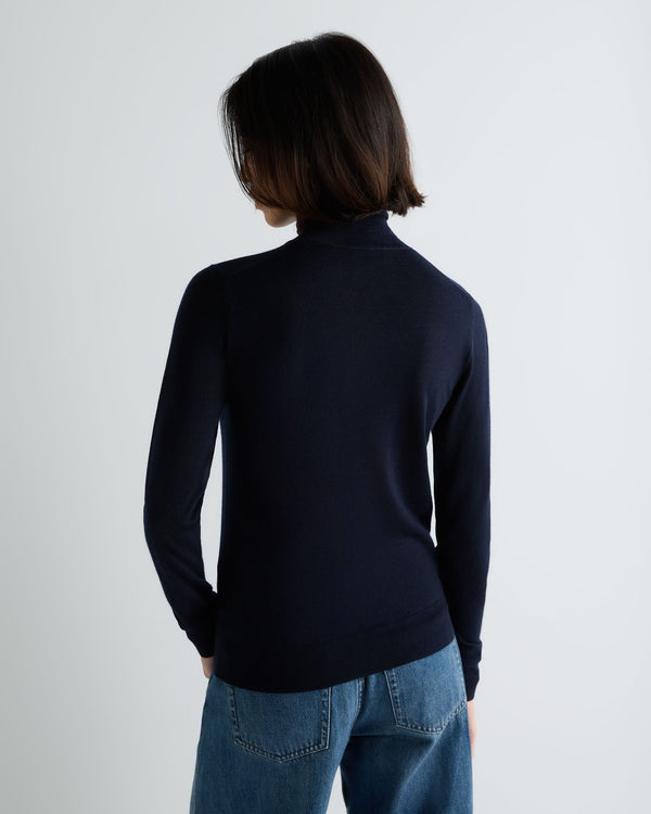 Women's Margot Superfine Cashmere Turtle Neck Sweater 4