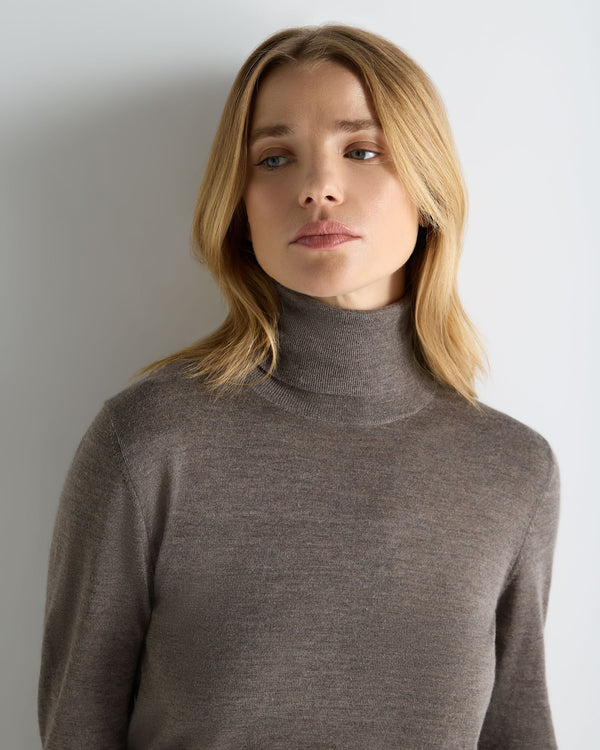 Women's Margot Superfine Cashmere Turtle Neck Sweater 5