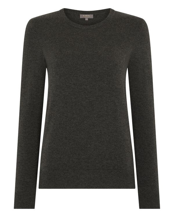 Women's Evie Classic Round Neck Cashmere Sweater  2