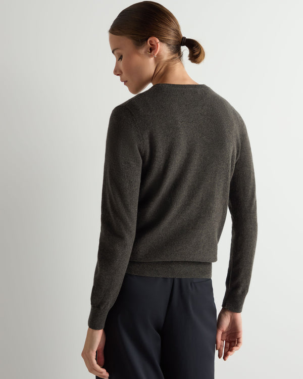 Women's Evie Classic Round Neck Cashmere Sweater  3