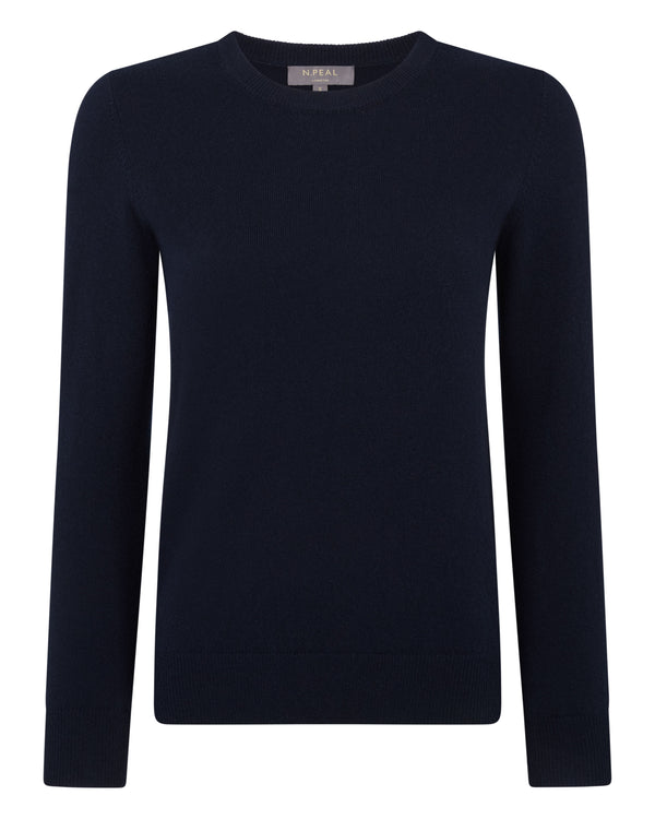 Women's Evie Classic Round Neck Cashmere Sweater  2