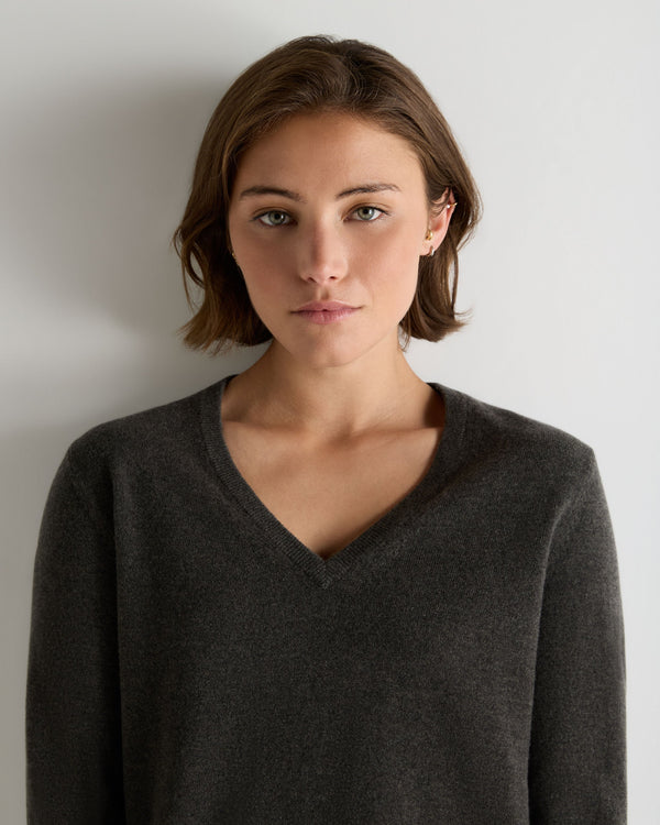 Women's Phoebe V Neck Cashmere Sweater  5