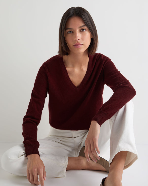 Women's Phoebe V Neck Cashmere Sweater 5