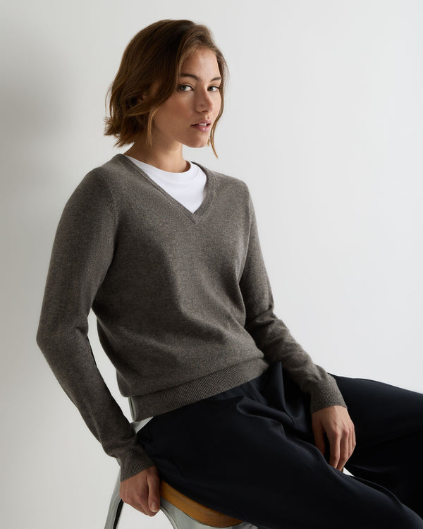 Women's Phoebe V Neck Cashmere Sweater 6