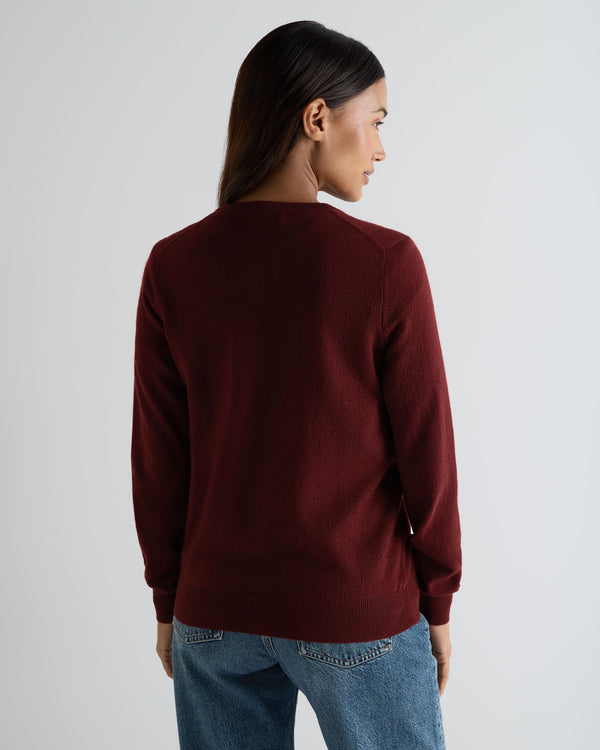 Women's Olivia Round Neck Cashmere Cardigan 4