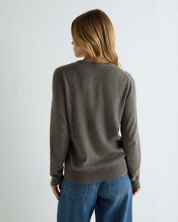 Women's Olivia Round Neck Cashmere Cardigan 4