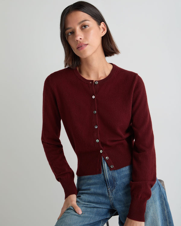 Women's Ivy Cropped Cashmere Cardigan 5