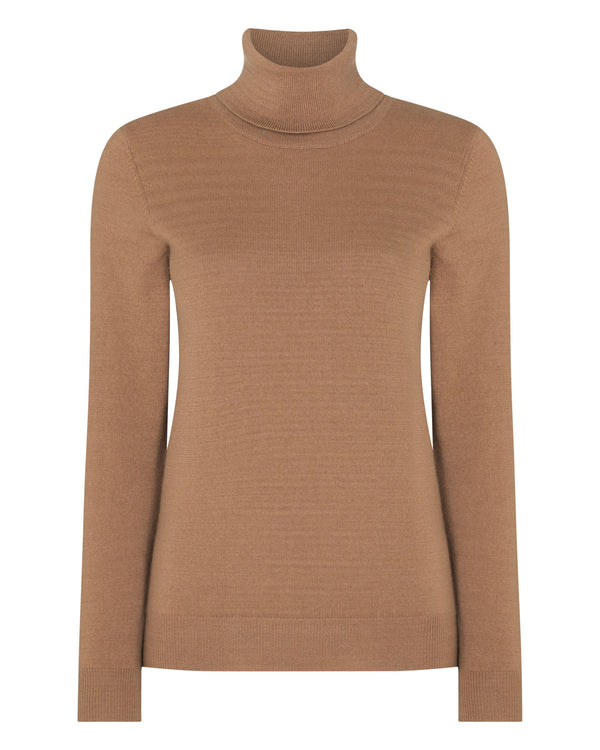 Women's Polo Neck Cashmere Sweater 2