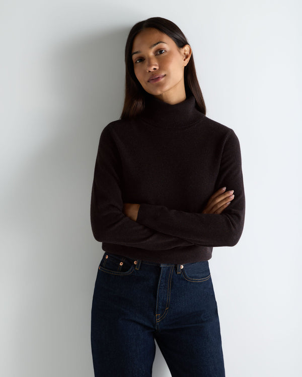 Women's Luna Turtle Neck Cashmere Sweater 1