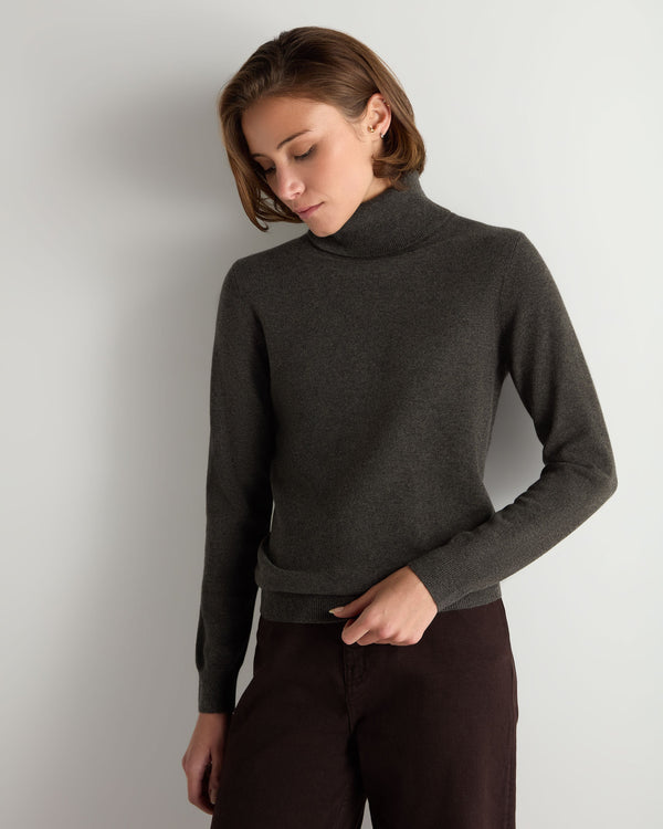 Women's Luna Turtle Neck Cashmere Sweater  1